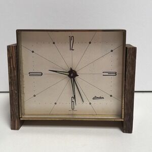 Vintage Linden West Germany Alarm Clock MCM Desk Clock Working